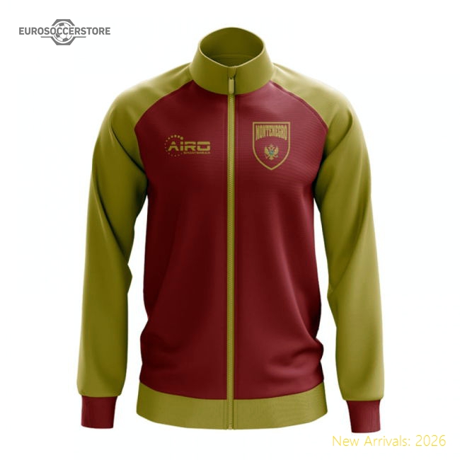 Montenegro Concept Football Track Jacket (Red)-The Soccer Shirt Hub