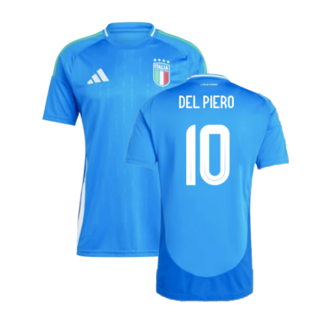 2024-2025 Italy Home Shirt (DEL PIERO 10)-The Soccer Shirt Hub