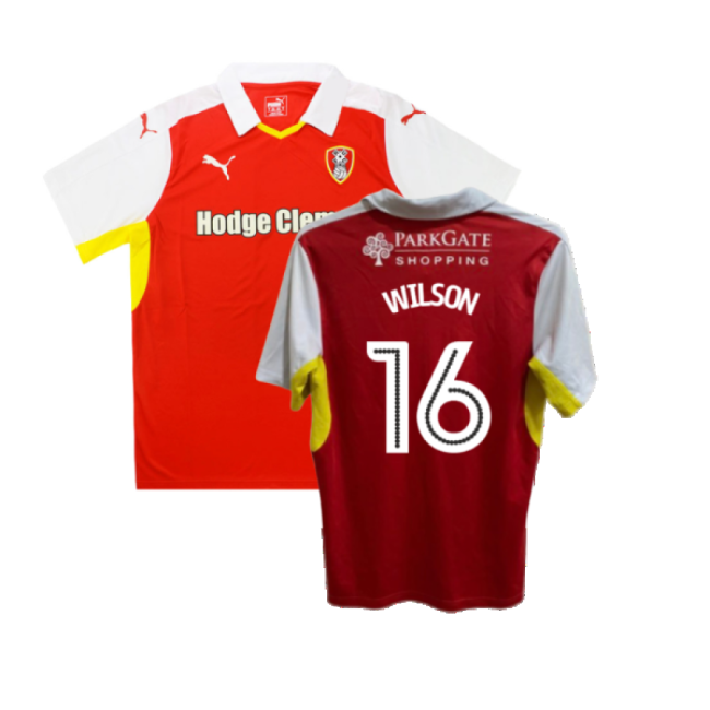 Rotherham 2016-17 Home Shirt ((Good) XL) (Wilson 16)-The Soccer Shirt Hub