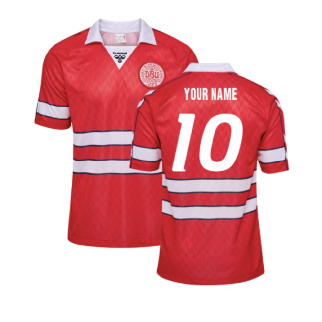 1988 Denmark Home Retro Shirt (Your Name)-The Soccer Shirt Hub