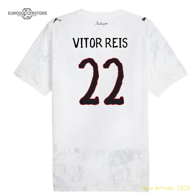 2025-2026 KIDSUPER x Manchester City CWC Shirt (White) (Vitor Reis 22)-The Soccer Shirt Hub