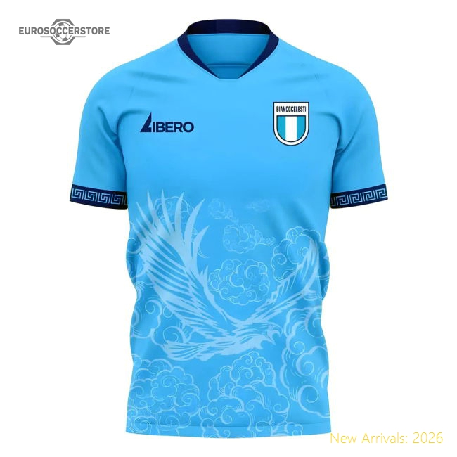 Lazio 2025-2026 Home Concept Football Kit (Libero) (Immobile 17)-The Soccer Shirt Hub