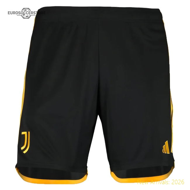 2023-2024 Juventus Home Shorts (Black)-The Soccer Shirt Hub