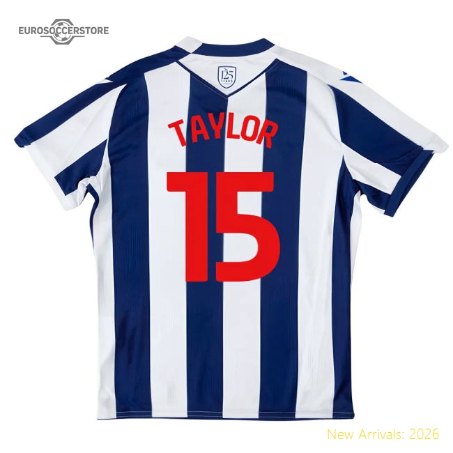 2025-2026 West Brom WBA Home Shirt - Kids (Taylor 15)-The Soccer Shirt Hub