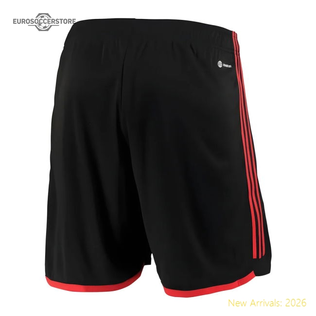 2022-2023 Belgium Home Shorts (Black)-The Soccer Shirt Hub