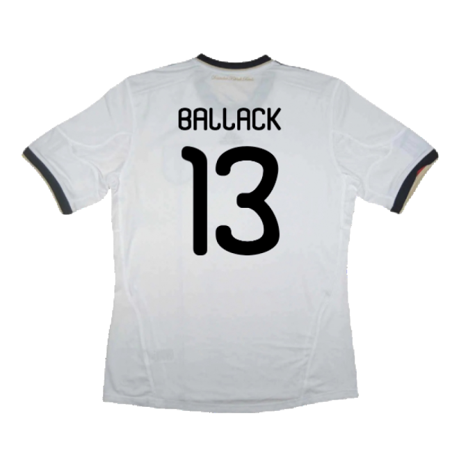 Germany 2010-11 Home Shirt ((Good) S) (BALLACK 13)-The Soccer Shirt Hub