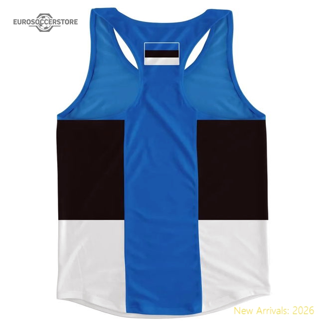 Estonia Flag Running Vest-The Soccer Shirt Hub
