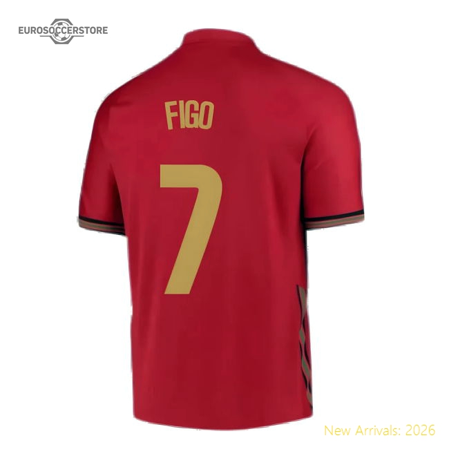 2020-2021 Portugal Home Nike Football Shirt (FIGO 7)-The Soccer Shirt Hub