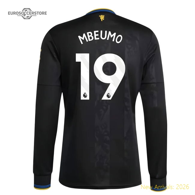 2025-2026 Man Utd Long Sleeve Third Shirt (Mbeumo 19)-The Soccer Shirt Hub