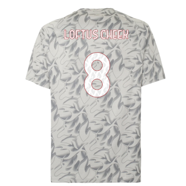 2025-2026 AC Milan Warm Up Jersey (Smokey Gray) (Loftus Cheek 8)-The Soccer Shirt Hub