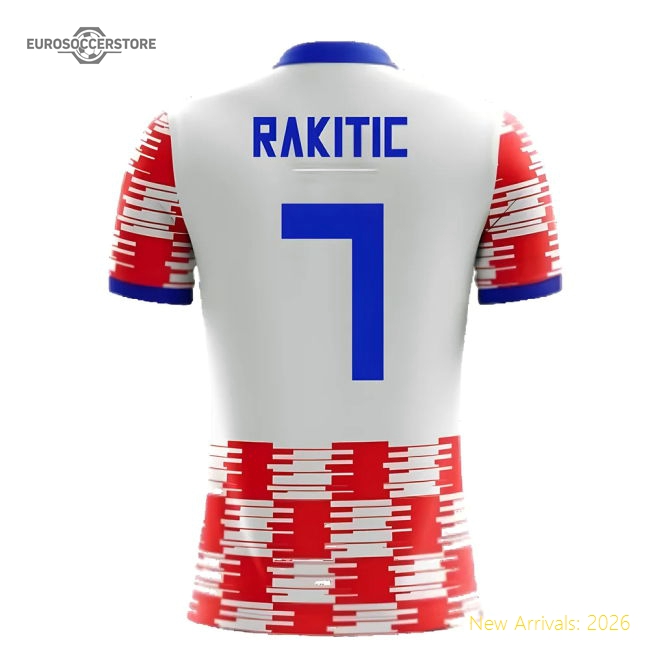 2025-2026 Croatia Home Concept Shirt (Rakitic 7)-The Soccer Shirt Hub