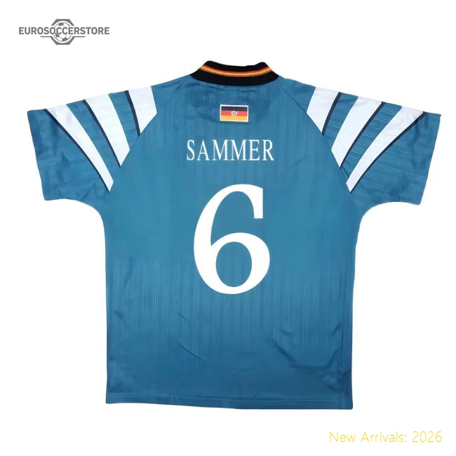 Germany 1996-98 Away Shirt ((Very Good) S) (Sammer 6)-The Soccer Shirt Hub