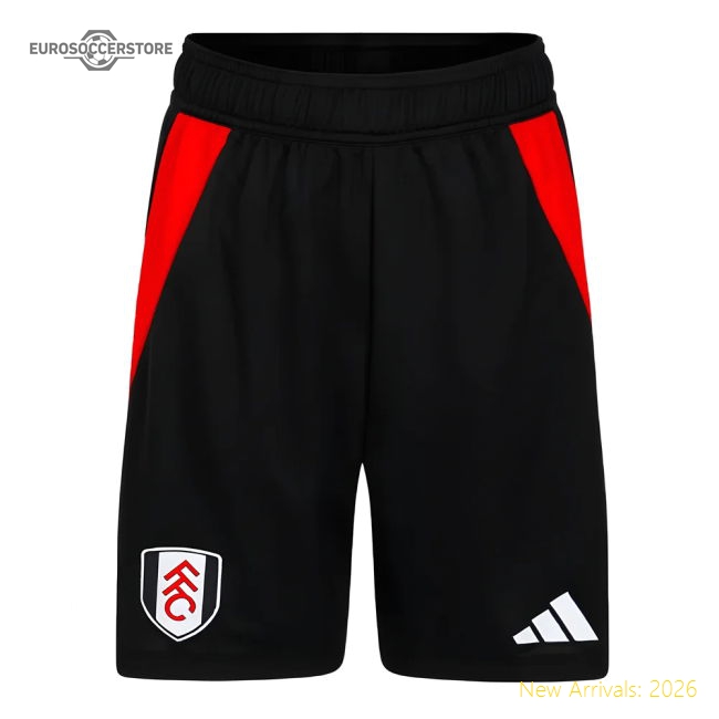 2024-2025 Fulham Home Shorts (Black) - Kids-The Soccer Shirt Hub