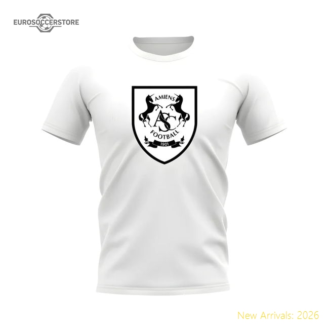 Amiens Badge T-shirt (White)-The Soccer Shirt Hub