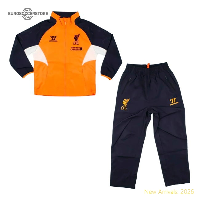 2012-2013 Liverpool Tracksuit (Orange) - Kids-The Soccer Shirt Hub