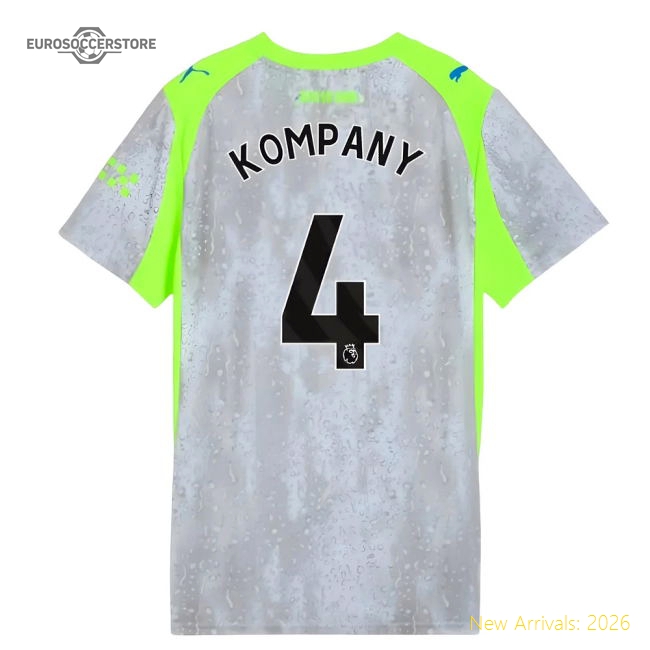 2025-2026 Man City Third Shirt (Womens) (Kompany 4)-The Soccer Shirt Hub