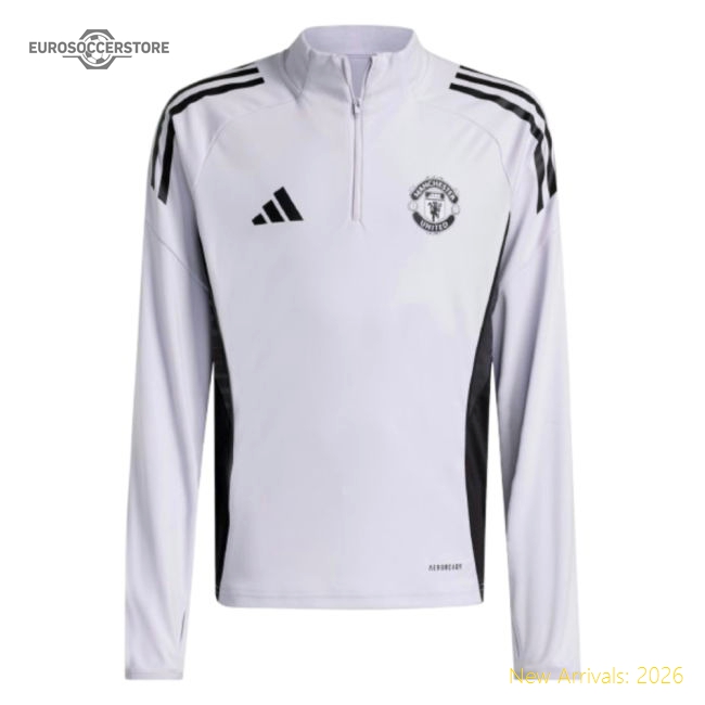 2025-2026 Man Utd Training Top (Purple Tint) - Kids-The Soccer Shirt Hub