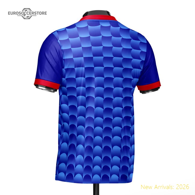 Croatia Heritage Football Jersey Blue (Wolvate) Adult Short Sleeve-The Soccer Shirt Hub