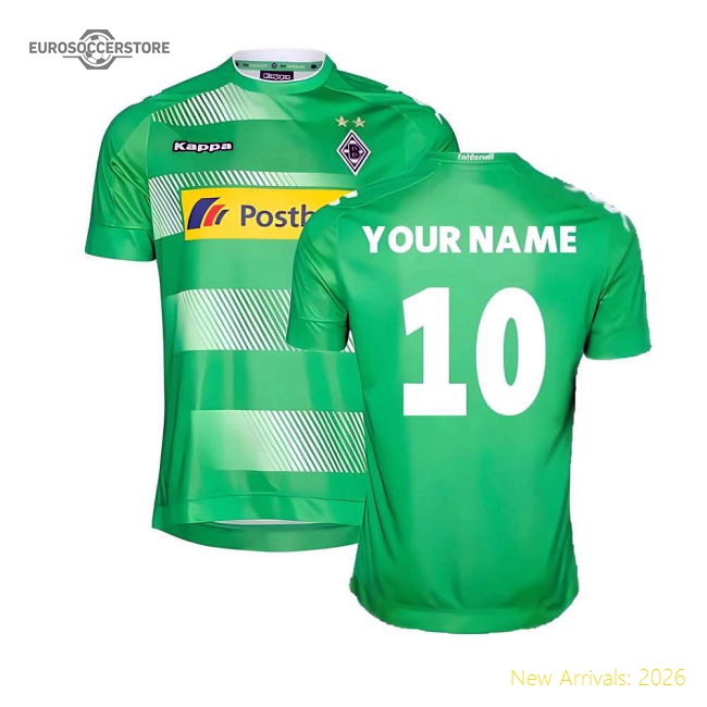 Borussia Monchengladbach 2016-18 Away Shirt ((Very Good) XL) (Your Name)-The Soccer Shirt Hub