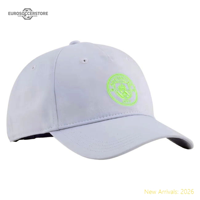 2025-2026 Man City Essentials Cap (Cool Weather)-The Soccer Shirt Hub