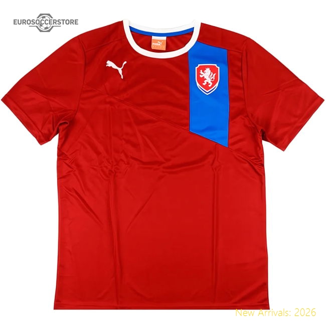 Czech Republic 2012-13 Home Shirt (L) (Mint)-The Soccer Shirt Hub