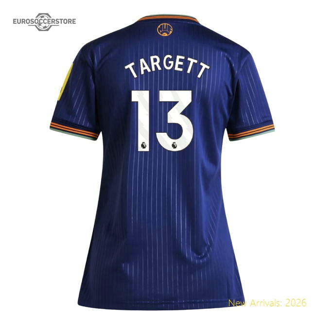 2025-2026 Newcastle Third Shirt (Womens) (Targett 13)-The Soccer Shirt Hub