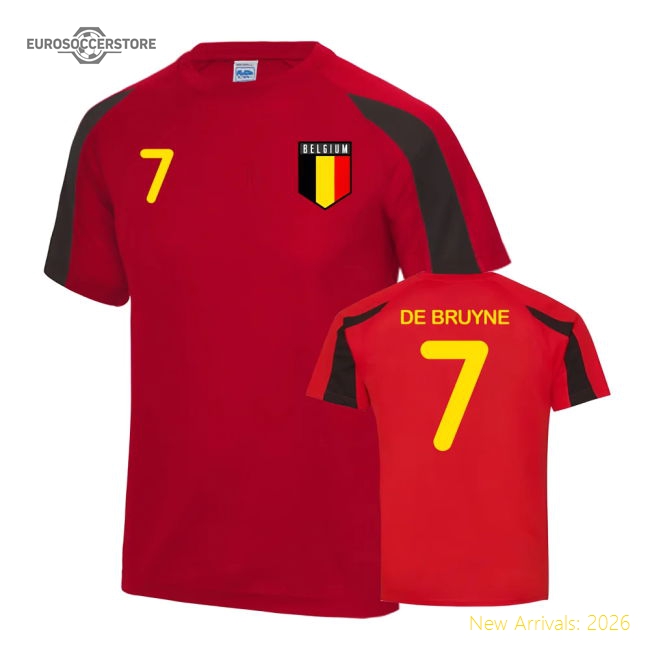 Belgium Sports Training Jersey (De Bruyne 7)-The Soccer Shirt Hub