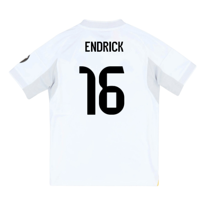 2025-2026 Real Madrid Home Youth Kit (Endrick 16)-The Soccer Shirt Hub