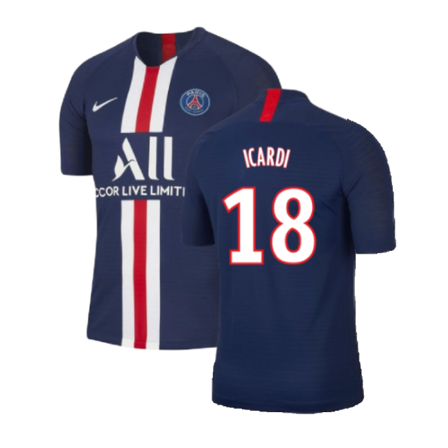 PSG 2019-20 Home Nike Vaporknit Shirt ((Mint) S) (Icardi 18)-The Soccer Shirt Hub