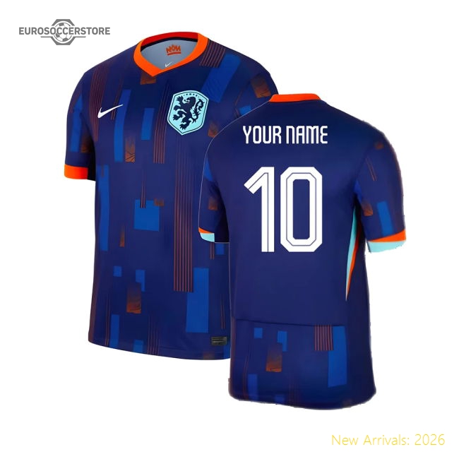 2024-2025 Netherlands Away Shirt (Your Name)-The Soccer Shirt Hub