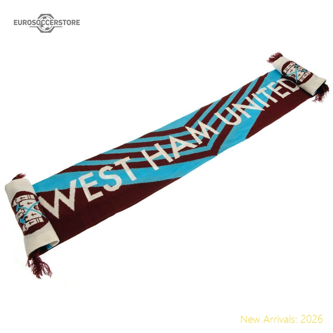 West Ham United FC Retro 1976 Scarf-The Soccer Shirt Hub