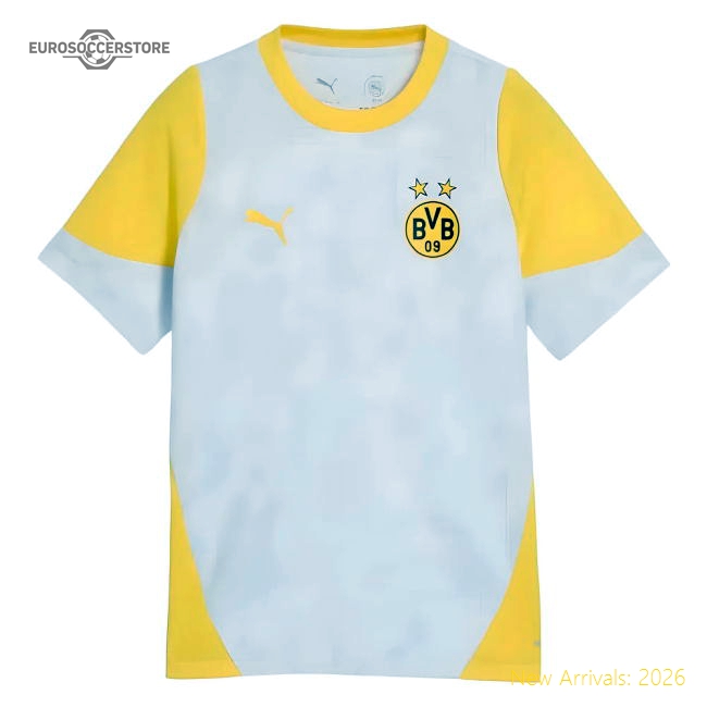 2025-2026 Borussia Dortmund Training Jersey (Silver Mist) - Kids-The Soccer Shirt Hub