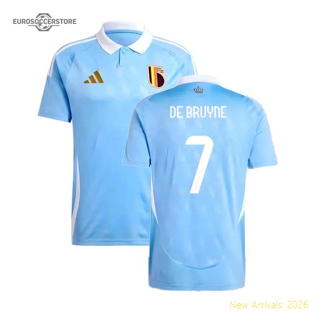 2024-2025 Belgium Away Shirt (De Bruyne 7)-The Soccer Shirt Hub