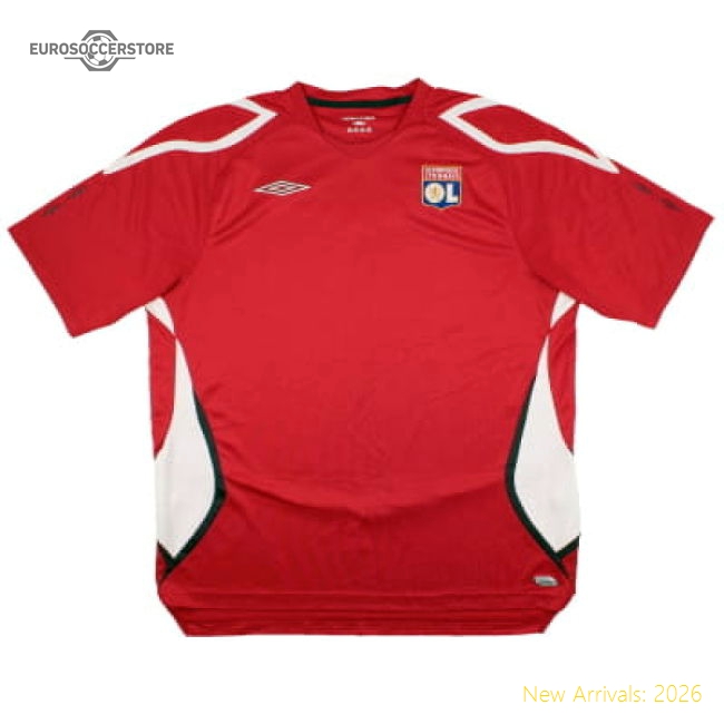 Lyon 2005-06 Umbro Training Shirt (XL) (Excellent)-The Soccer Shirt Hub