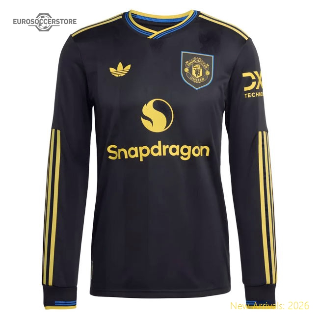 2025-2026 Man Utd Authentic Long Sleeve Third Shirt-The Soccer Shirt Hub