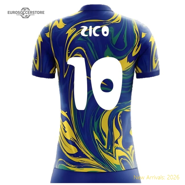 2025-2026 Brazil Away Concept Shirt (Zico 10)-The Soccer Shirt Hub