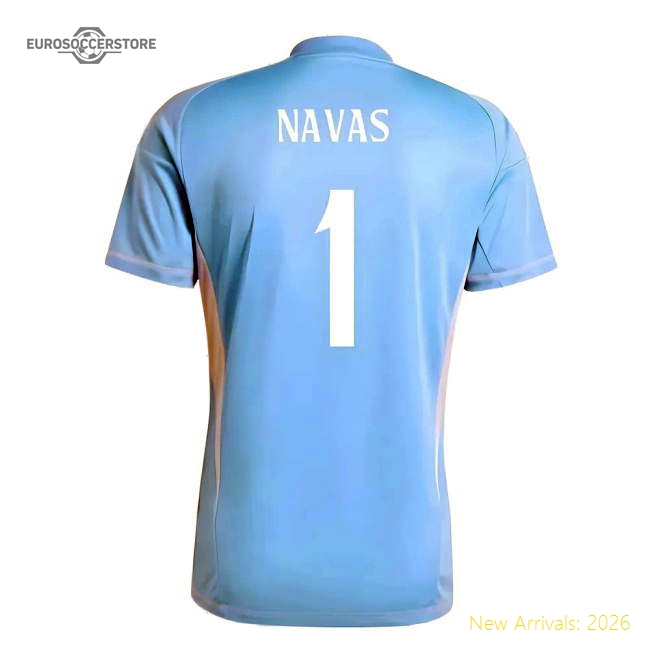 2024-2025 Real Madrid Home Goalkeeper Shirt (Blue) (Navas 1)-The Soccer Shirt Hub