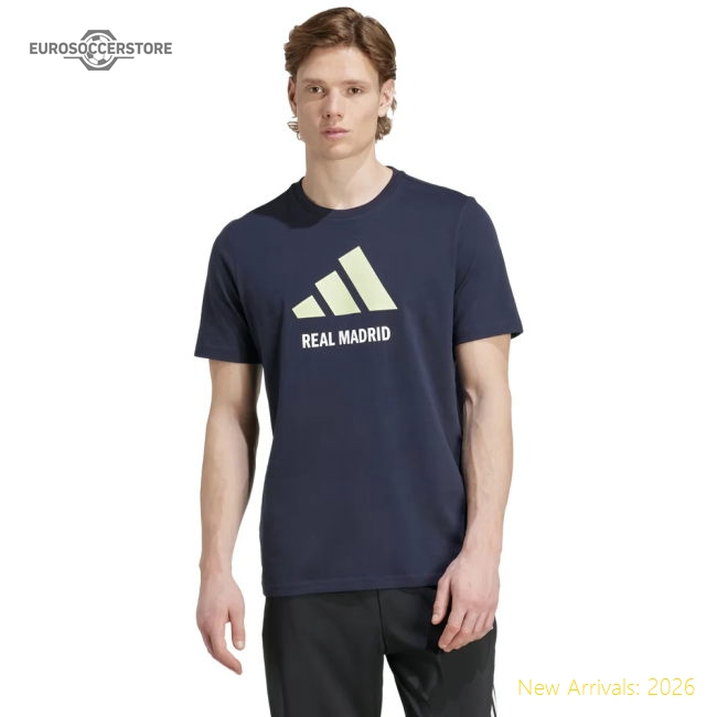 2025-2026 Real Madrid Seasonal Graphic Tee (Legend Ink)-The Soccer Shirt Hub