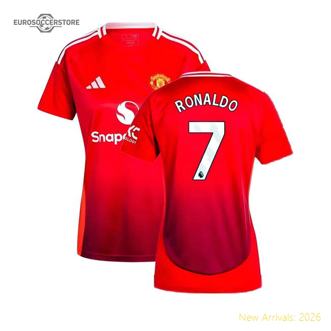 2024-2025 Man Utd Home Shirt (Womens) (Ronaldo 7)-The Soccer Shirt Hub
