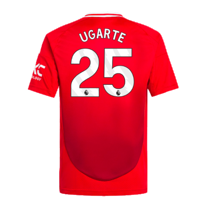 2024-2025 Man Utd Home Shirt (Kids) (Ugarte 25)-The Soccer Shirt Hub