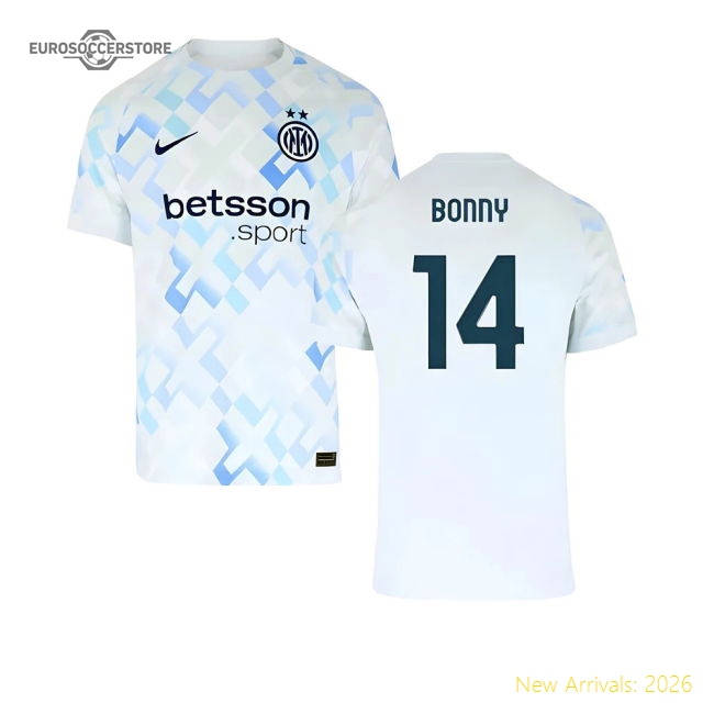 2025-2026 Inter Milan Away Shirt (Bonny 14)-The Soccer Shirt Hub