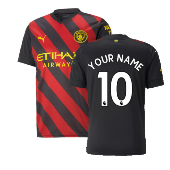 2022-2023 Man City Away Shirt (Your Name)-The Soccer Shirt Hub