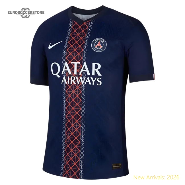 2025-2026 PSG Home Dri-Fit ADV Authentic Shirt-The Soccer Shirt Hub