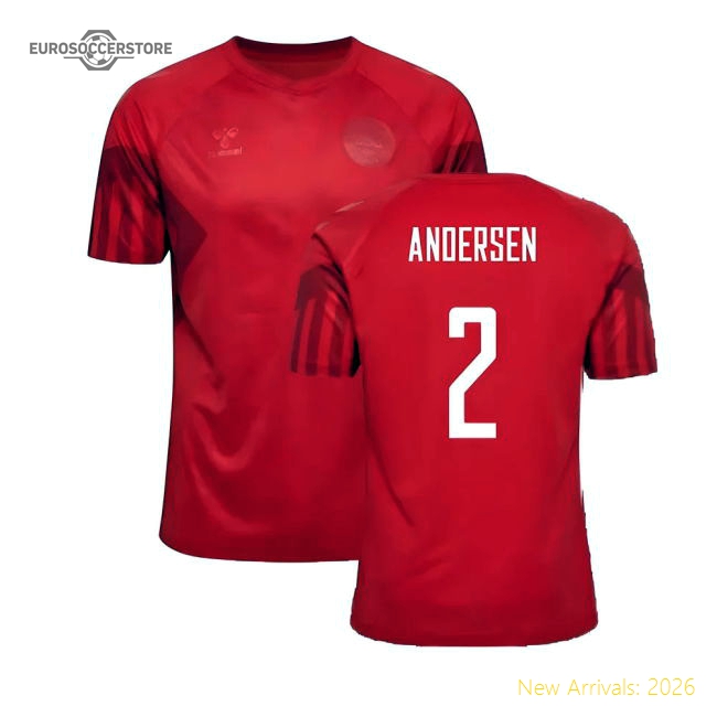 2022-2023 Denmark Home Jersey (Andersen 2)-The Soccer Shirt Hub