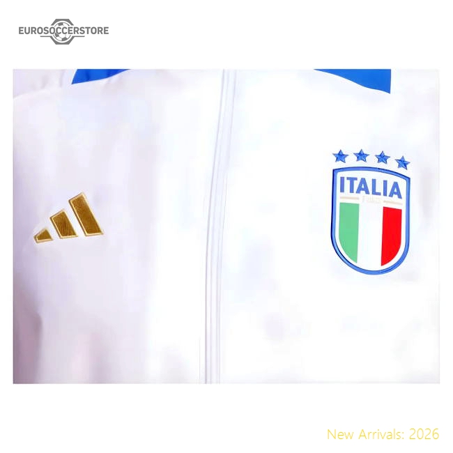 2024-2025 Italy Presentation Jacket (White)-The Soccer Shirt Hub