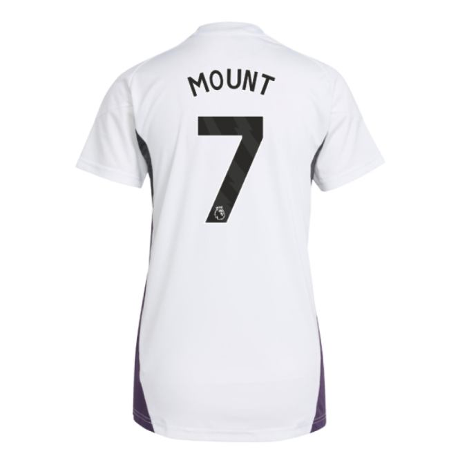 2025-2026 Man Utd Training Jersey (White) - Womens (Mount 7)-The Soccer Shirt Hub