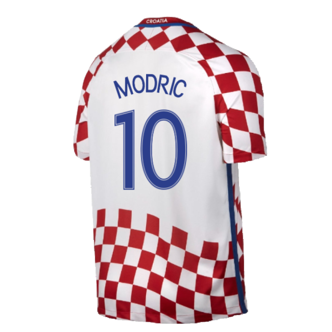 Croatia 2016-17 Home Shirt ((Very Good) XXL) (Modric 10)-The Soccer Shirt Hub