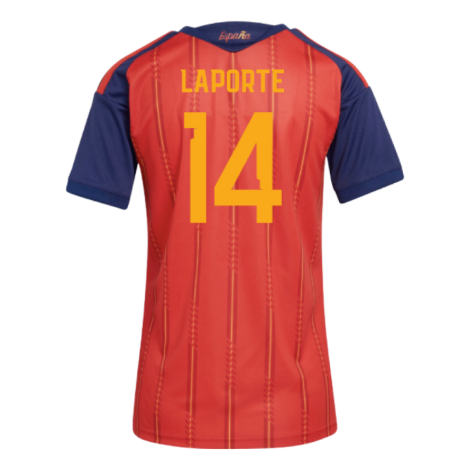 2026-2027 Spain Home Shirt (Womens) (Laporte 14)-The Soccer Shirt Hub