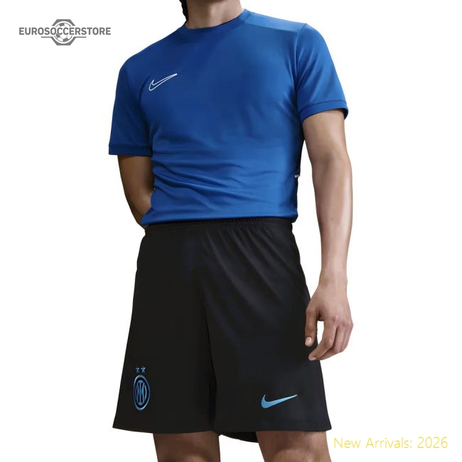 2025-2026 Inter Milan Home Shorts (Black)-The Soccer Shirt Hub