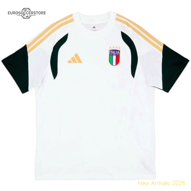 2026-2027 Italy Training Tee (White)-The Soccer Shirt Hub